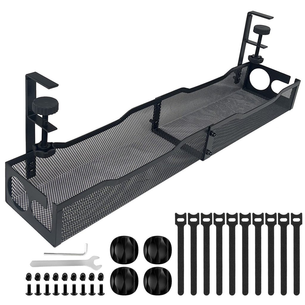NARA Hide black tray with clamps and ties