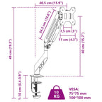 NARA Reach monitor arm detail