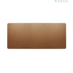 NARA Ground brown leather cork desk mat, large