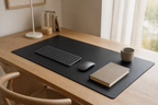NARA Ground black desk mat on a desk