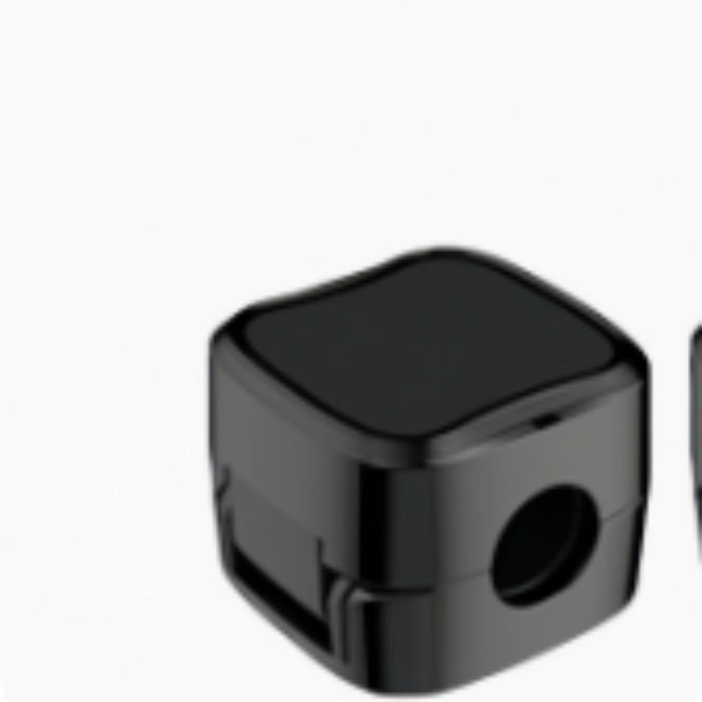 Detail of the black cable clip