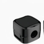Detail of the black cable clip