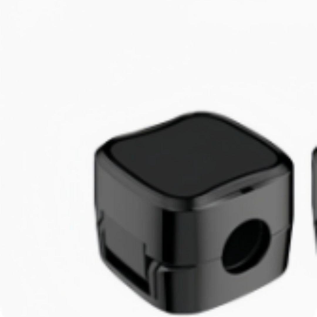 Detail of the black cable clip