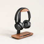 NARA Rest walnut and aluminum headphone stand
